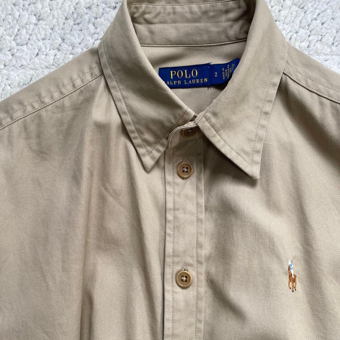 POLO RALPH LAUREN シャツワンピース ポニー刺繍　ゆったりM