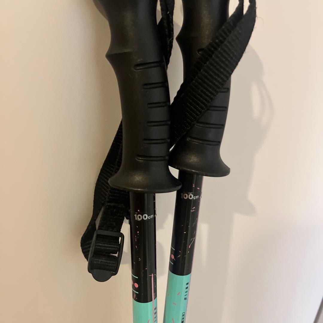 スキー板　ATOMIC Slavor3 148cm 100cmストック付