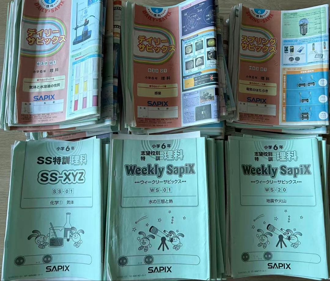2025年度　小6 学習参考書セット SAPIX