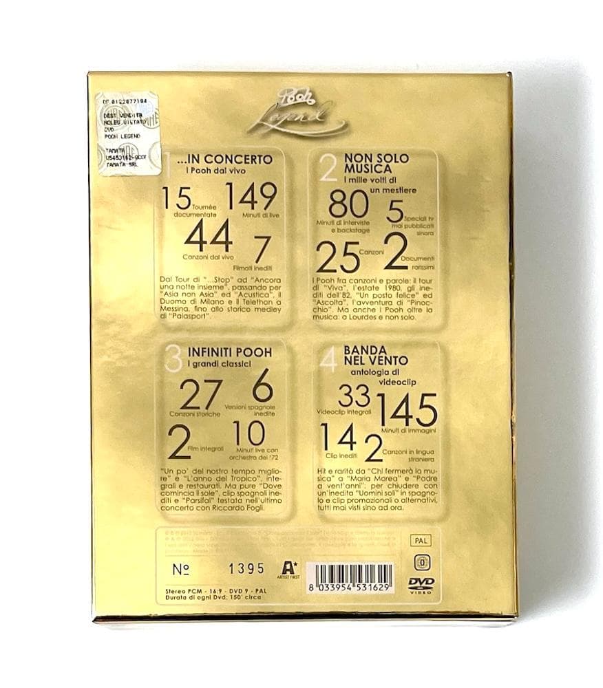 廃盤 I POOH イ・プー LEGEND DVD-BOX〈4枚組〉