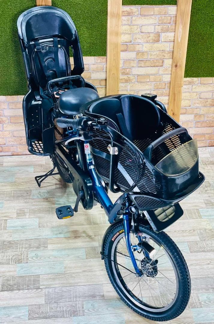 限定価格 大容量モデル ブルー系 ヤマハ　子供乗せ電動アシスト自転車 H2841