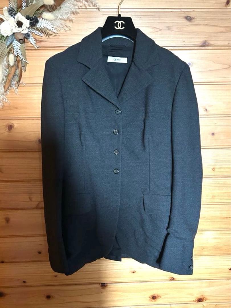 PRADA プラダ ビンテージ ウール ジャケット 44