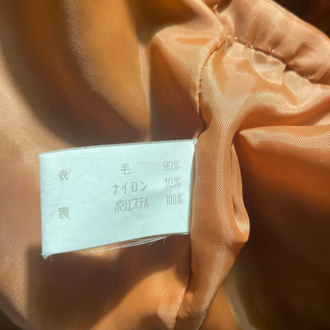 YORKLAND チェック フリンジ ダブルコート ヨークランド vintage