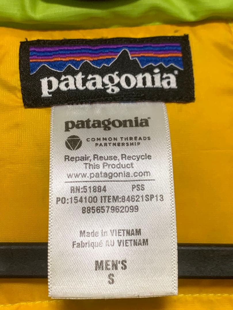 【希少カラー】Patagonia ダウンセーターベスト S ライムグリーン