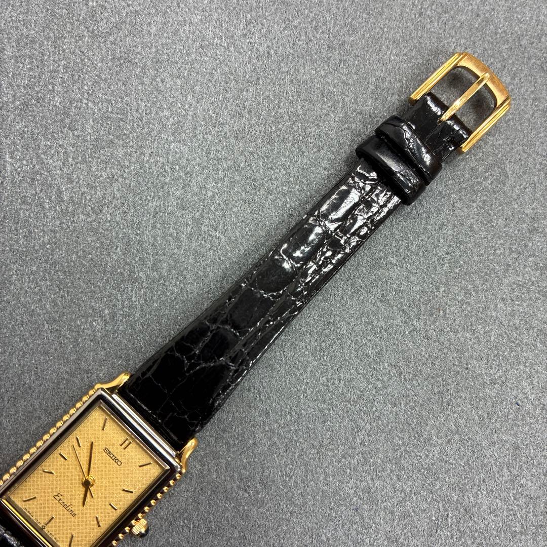 SEIKO EXCELINE 7321-5920 14KT スクエア ゴールド