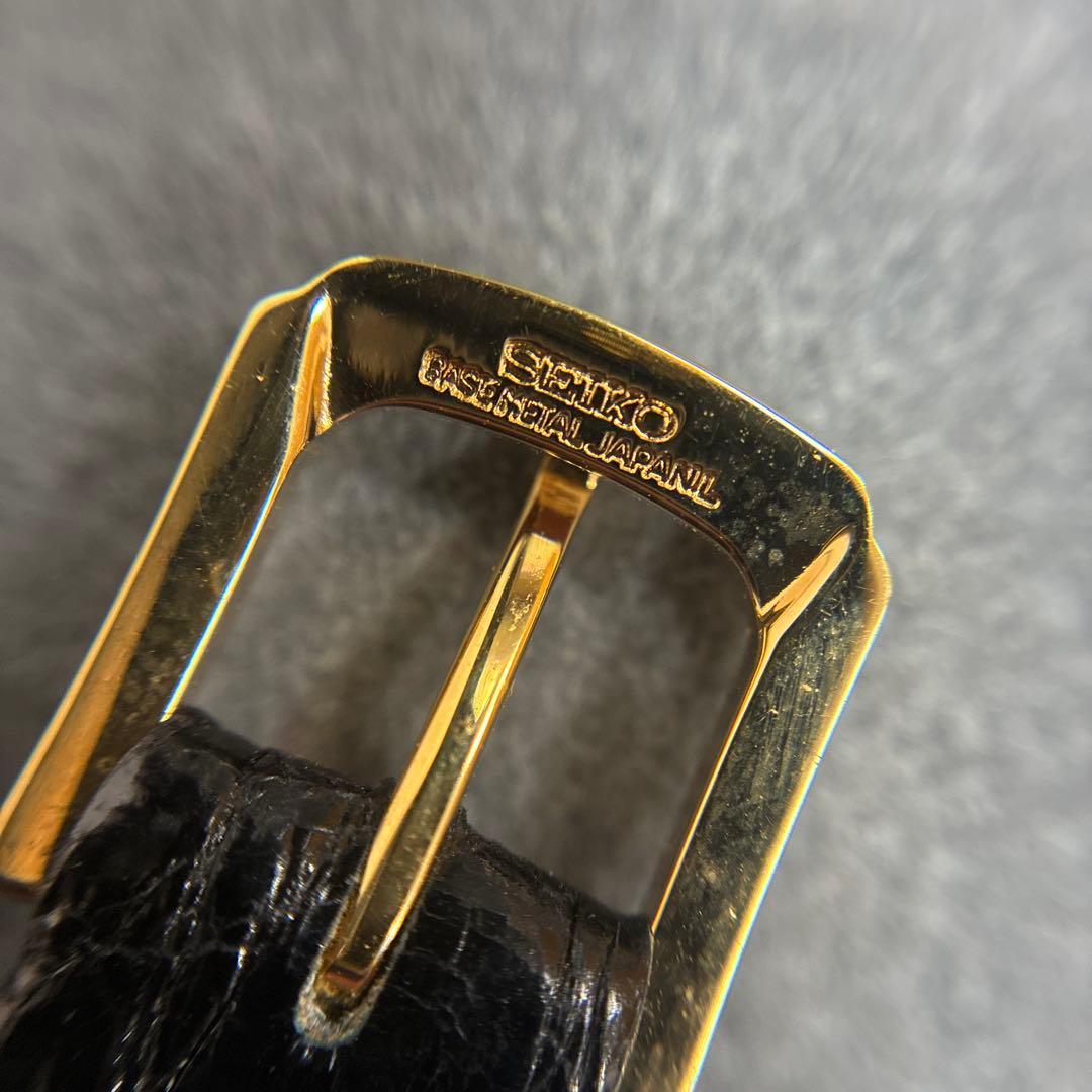 SEIKO EXCELINE 7321-5920 14KT スクエア ゴールド