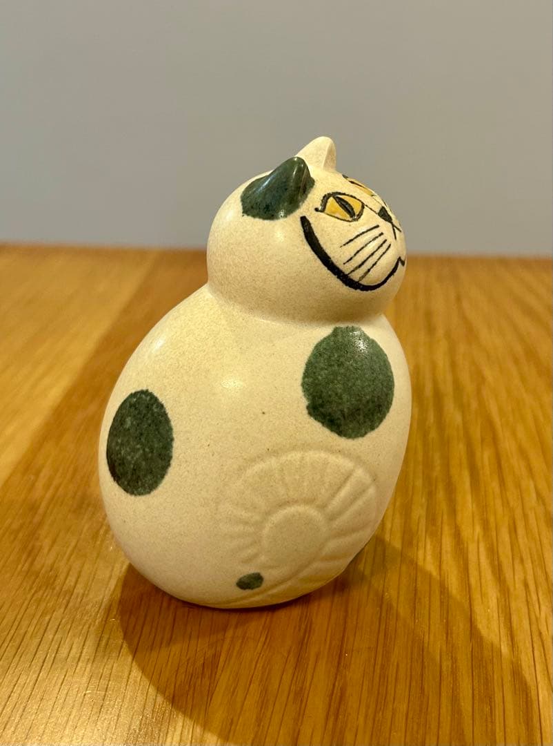 リサラーソン Lisa Larson mia ミア ねこのぶち ターコイズ