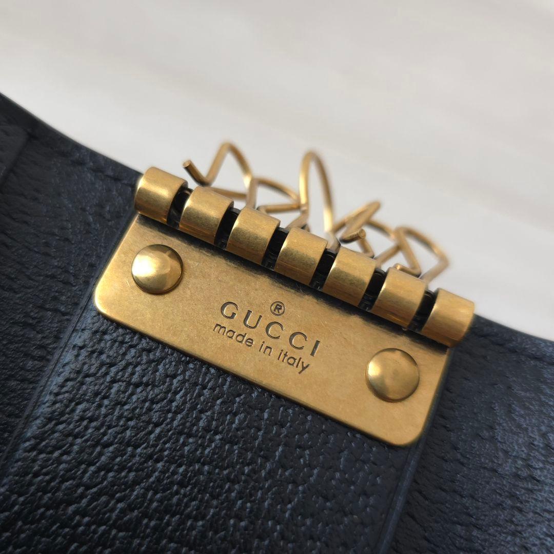 未使用【グッチ】アニマリエ　レザー　6連　キーケース　ハチ