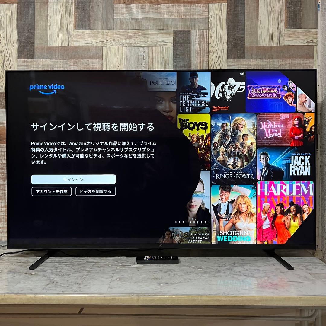 全国送料込❣️昨年購入FPD55T型4K液晶GoogleTV ネット動画多数