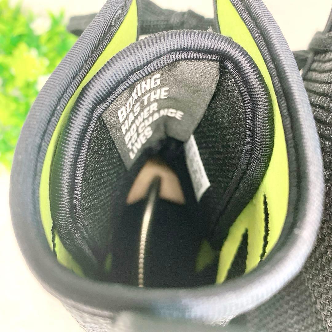 極美品　アディダス　ボクシングシューズ ハイカットメッシュ　ブラック　26.5