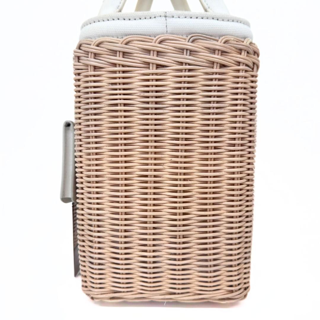 プラダ ウィッカー かごバッグ 1BG835 カナパ 2WAY ハンドバッグ