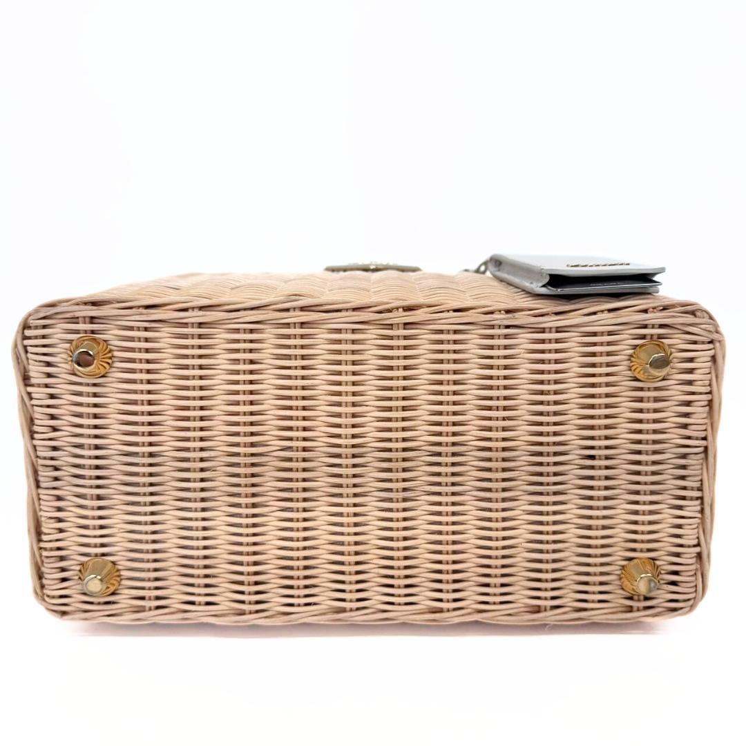 プラダ ウィッカー かごバッグ 1BG835 カナパ 2WAY ハンドバッグ