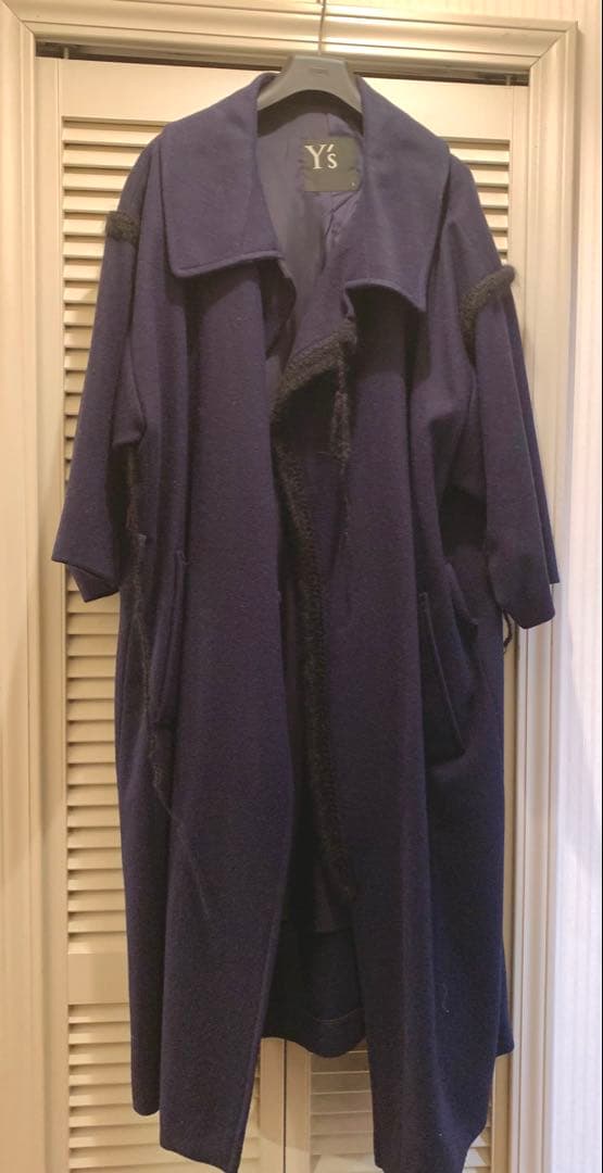 【SALE】ワイズ Ｙ's MODOなコート　濃紺　ヨウジヤマモト