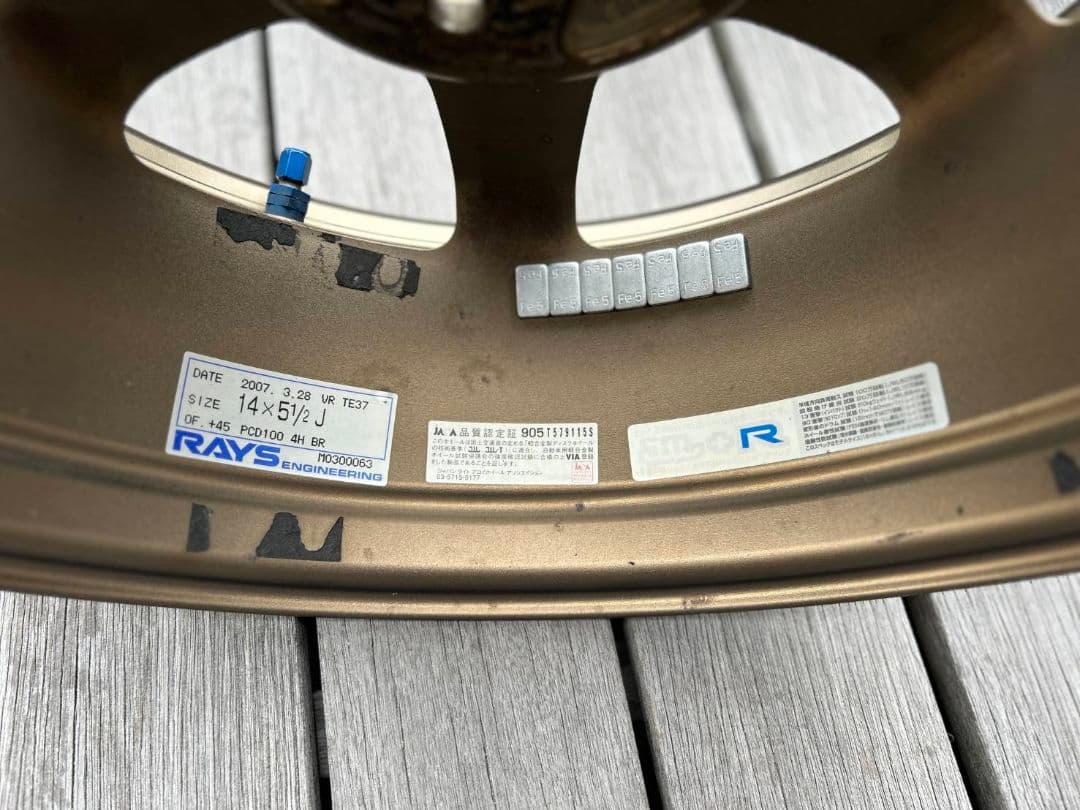 RAYS VOLK 14インチ 5.5J　ホイール 4本セット