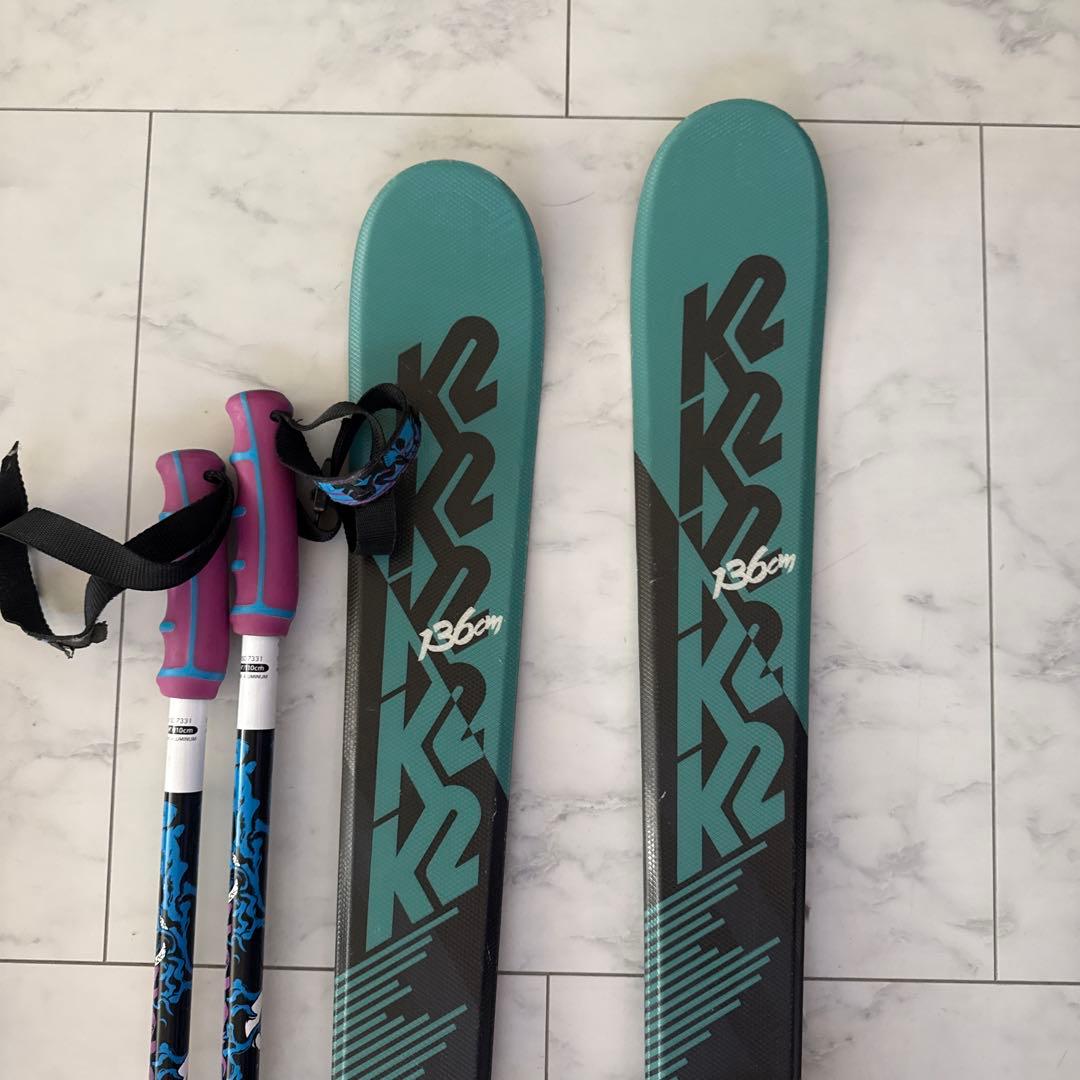 k2 スキー板　136cm
