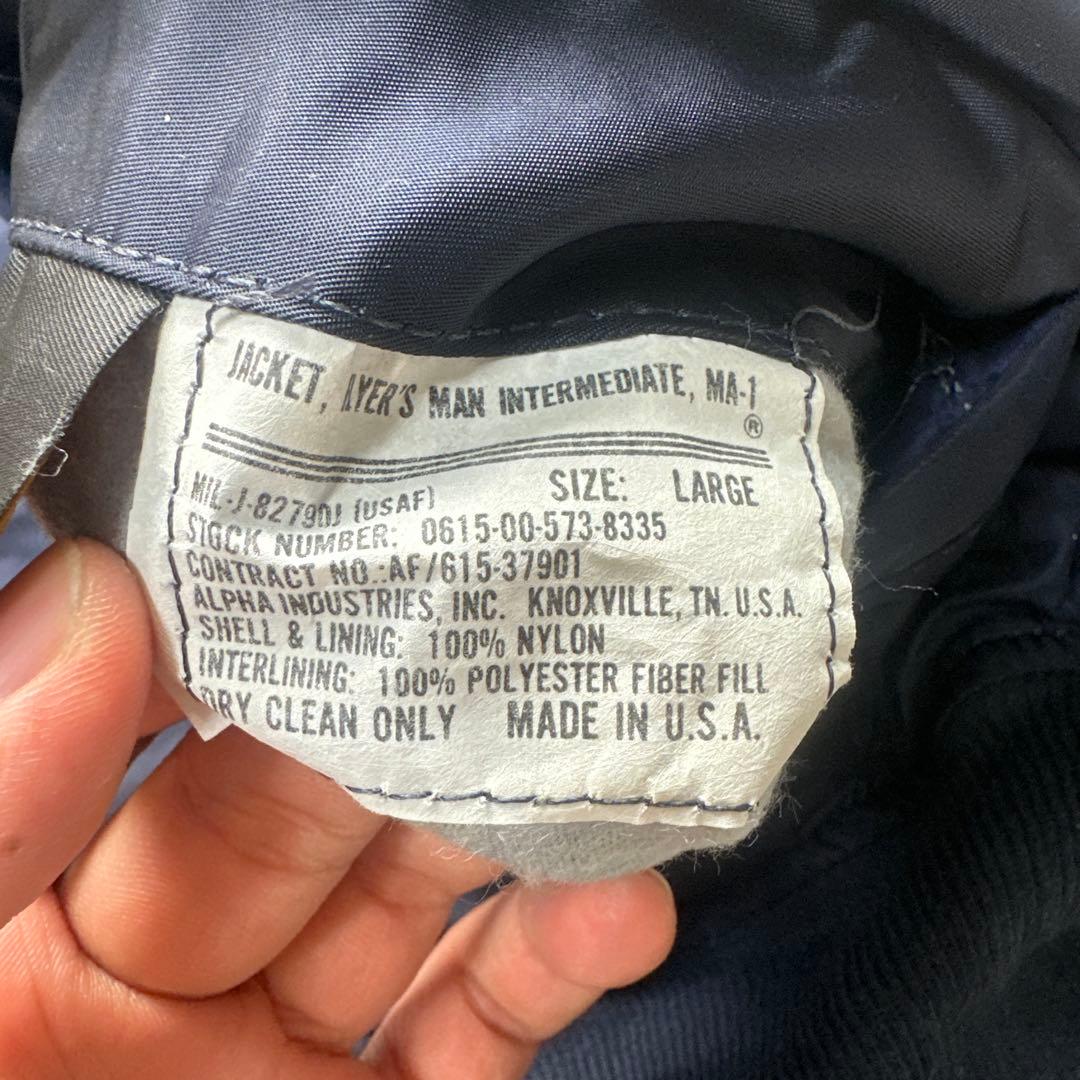 90s ALPHA INDUSTRIES MA-1 USA製 68年モデル