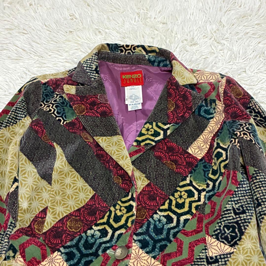 kenzo jungle ケンゾー　ジャングル　着物　和柄　ジャケット　ベロア