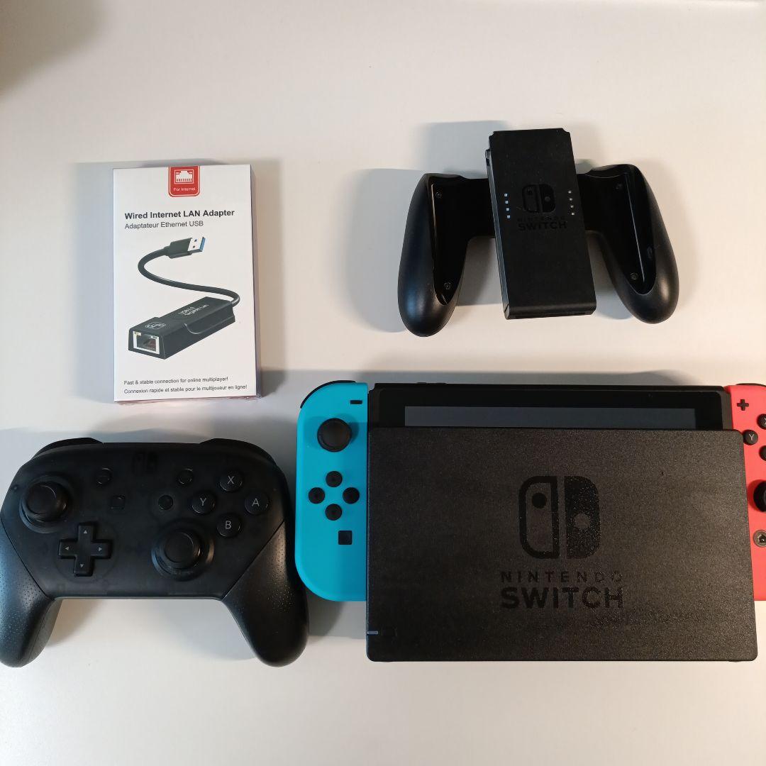 Nintendo Switch 本体 青/赤 Joy-Con 付属品あり