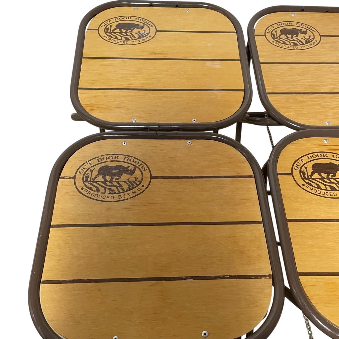 ウッドピクニックテーブル キャンプ キャンプテーブル ビンテージ テーブルセット