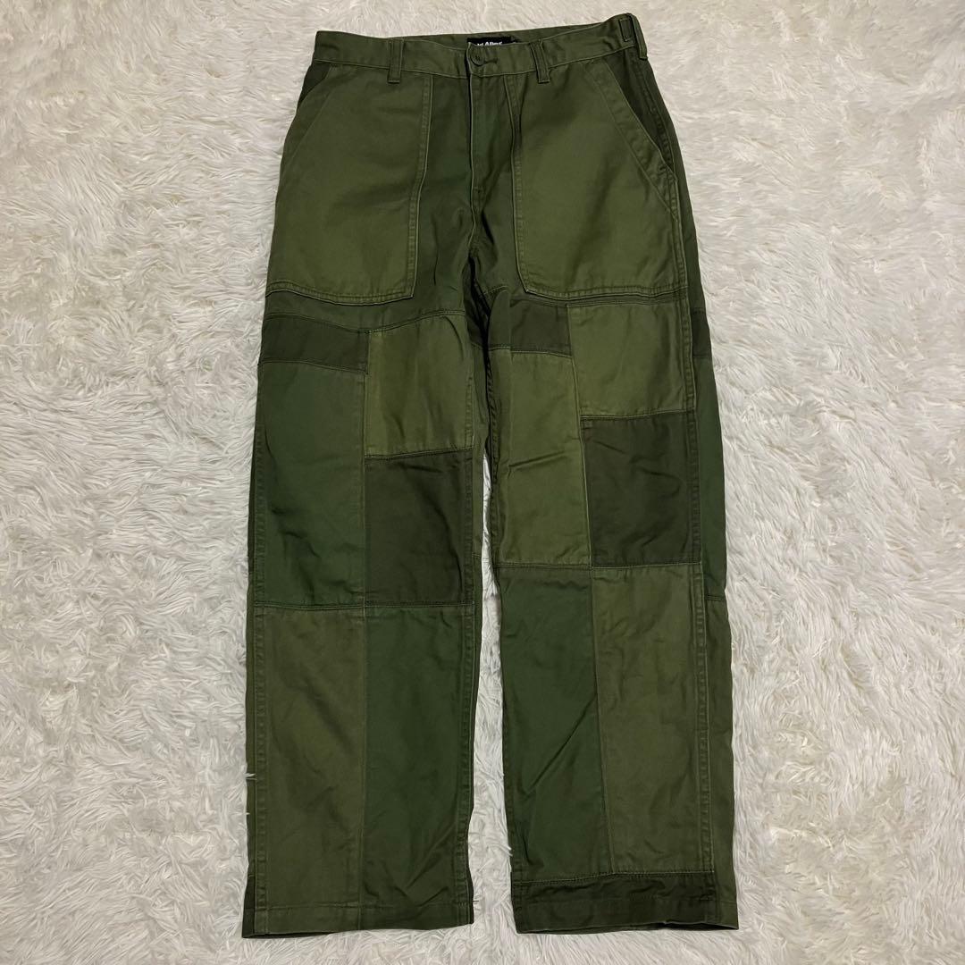 《美品30人気早い者勝ち》エクストララージパッチワークベイカーパンツストリート