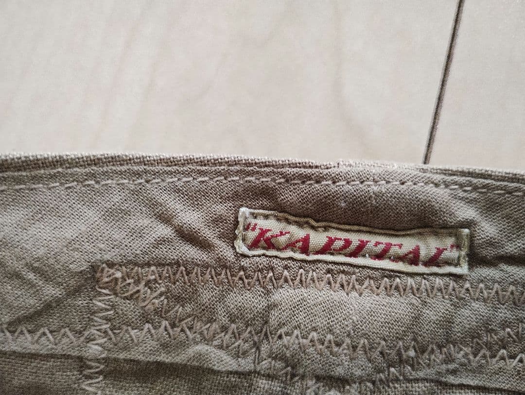 キャンセル　KAPITAL　ラップパンツ　ベージュ　L