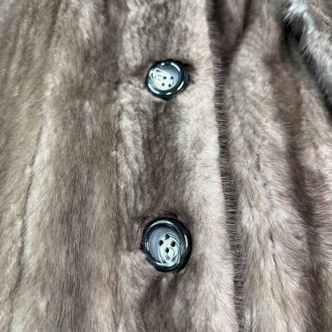 for Grace 総丈114cm ブルーアイリスミンク サガミンク コート