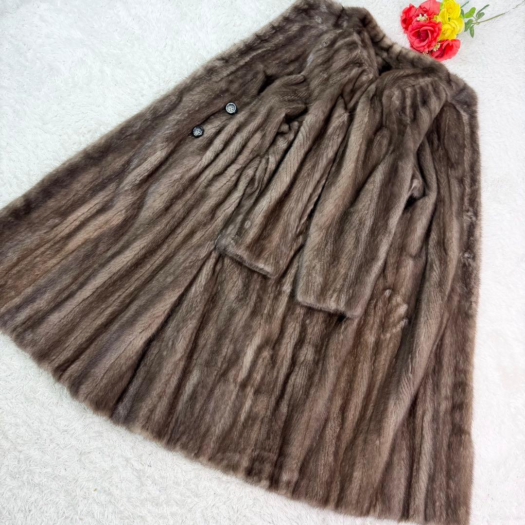 for Grace 総丈114cm ブルーアイリスミンク サガミンク コート