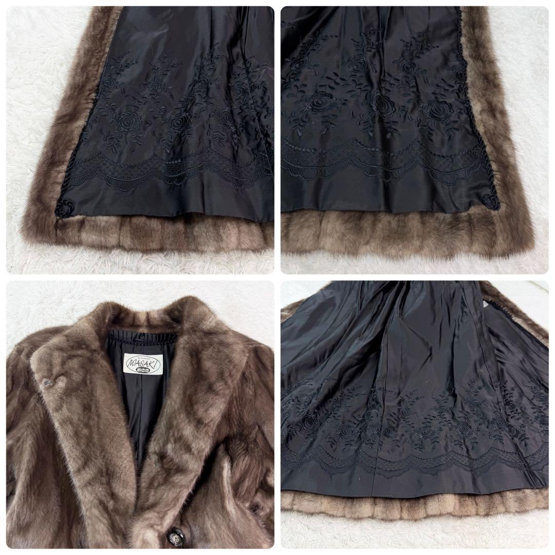 for Grace 総丈114cm ブルーアイリスミンク サガミンク コート