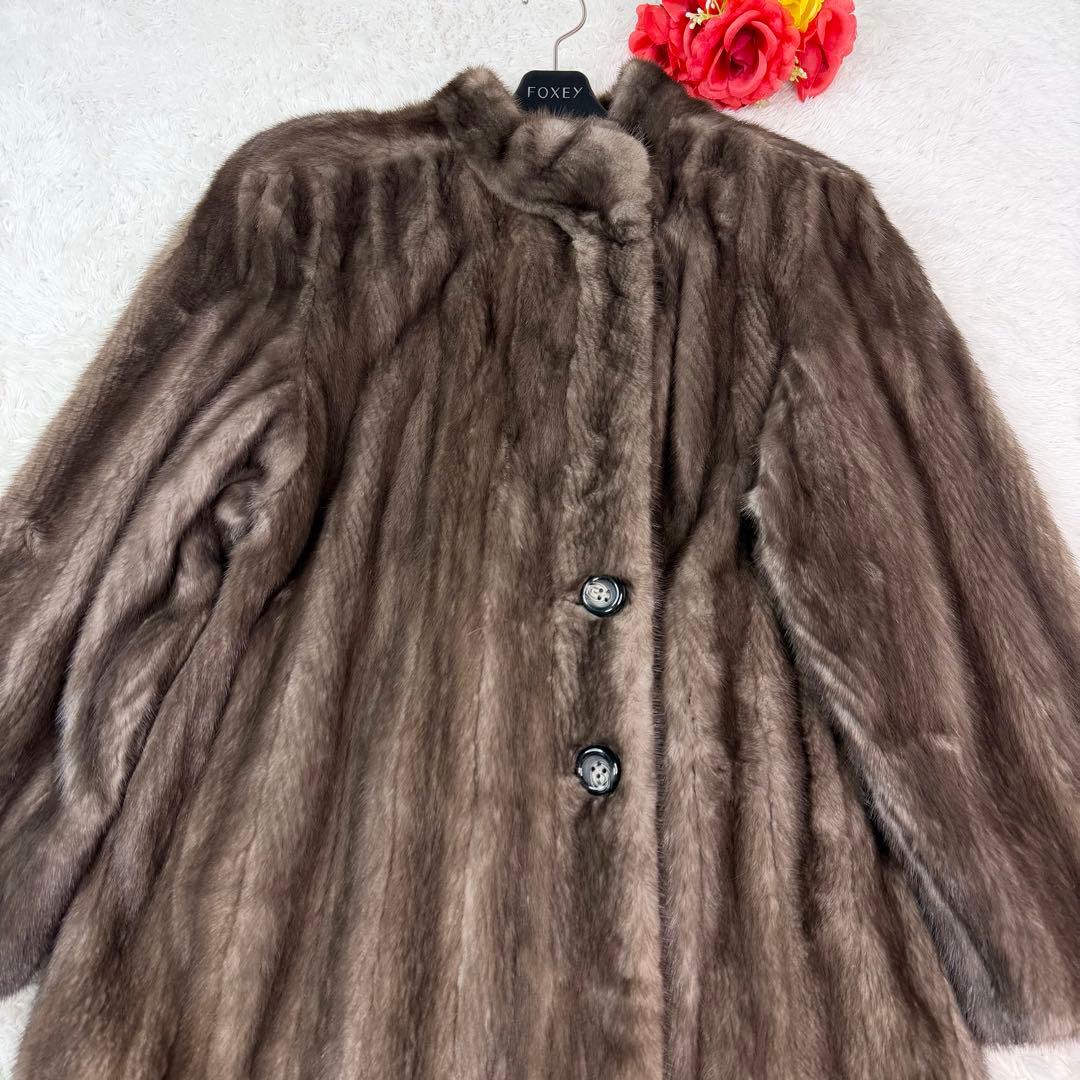 for Grace 総丈114cm ブルーアイリスミンク サガミンク コート