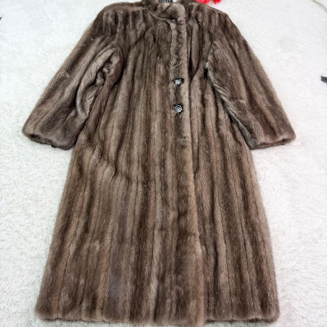 for Grace 総丈114cm ブルーアイリスミンク サガミンク コート