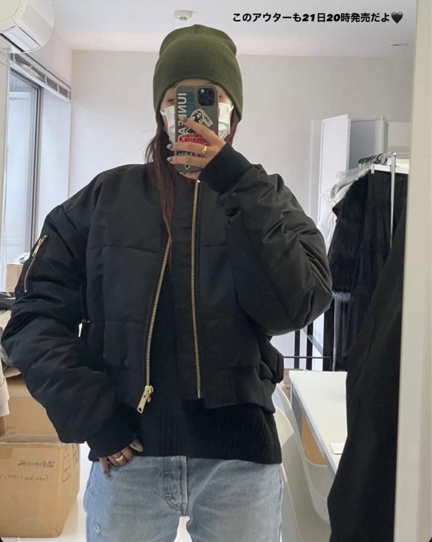 IUNLEASH ボリューム ボンバー ジャケット MA-1 はるき