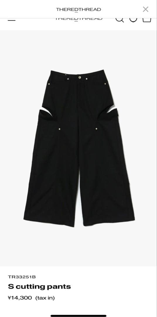 theredthread ザレッドスレッド S cutting pants