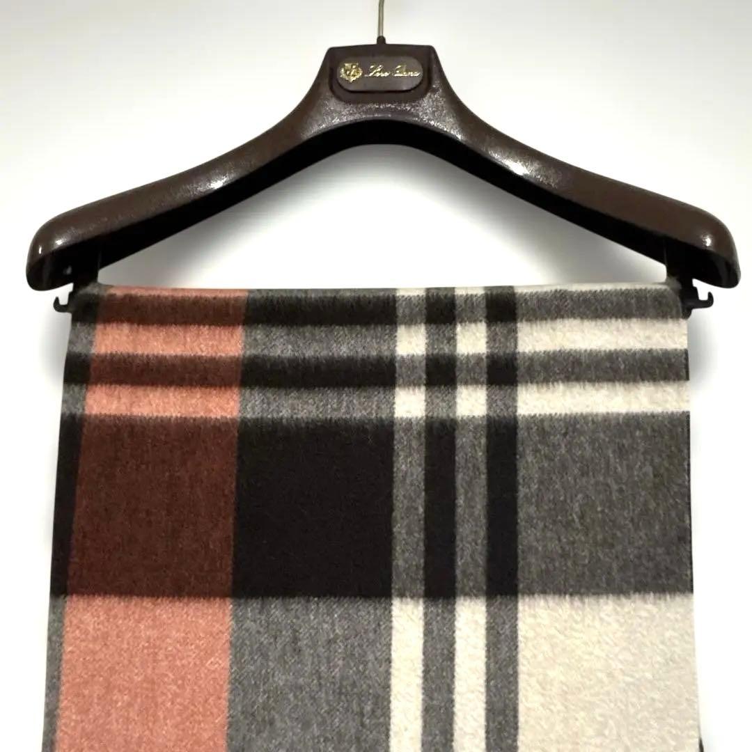 ジョシュアエリス　カシミヤ　大判　ストール　タータンチェック