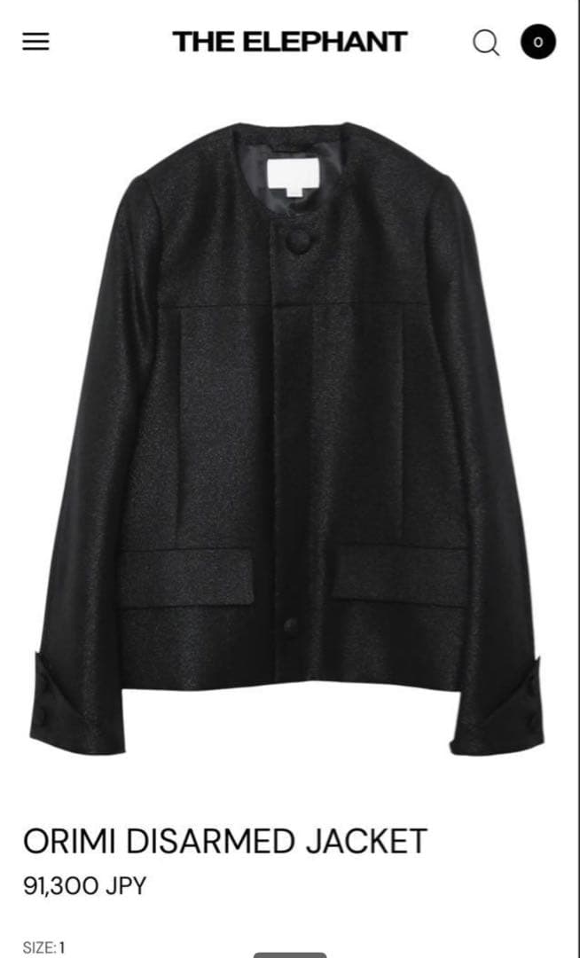 ジャケット・アウター ORIMI DISARMED JACKET 25ss