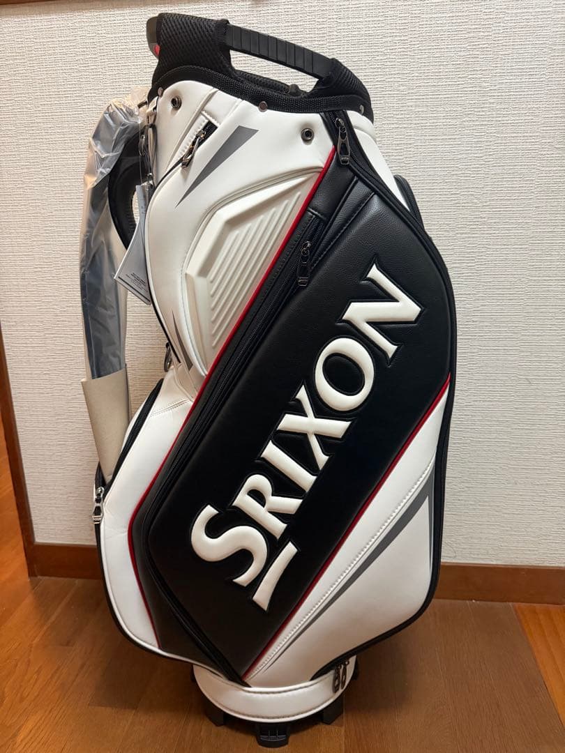 スリクソン キャディバッグ　ホワイト／ブラック 10.0型