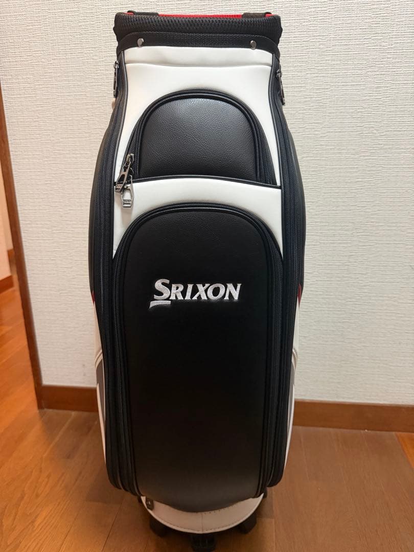 スリクソン キャディバッグ　ホワイト／ブラック 10.0型