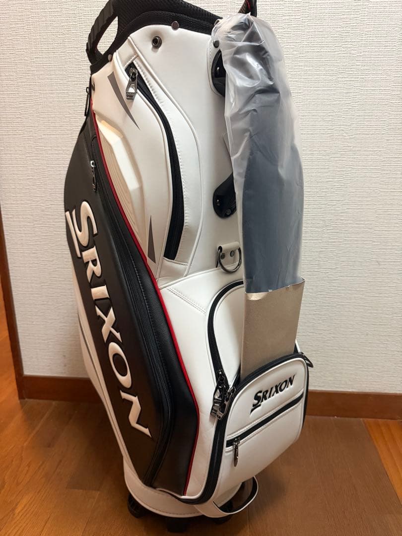 スリクソン キャディバッグ　ホワイト／ブラック 10.0型