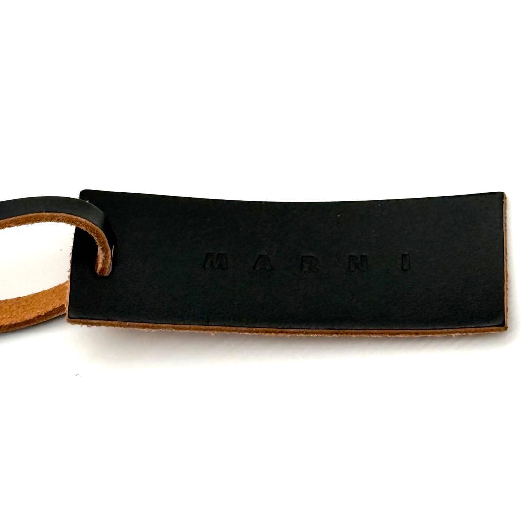 MARNI マルニ 光沢 大容量 トートバッグ トライベッカ 黒 ブラック