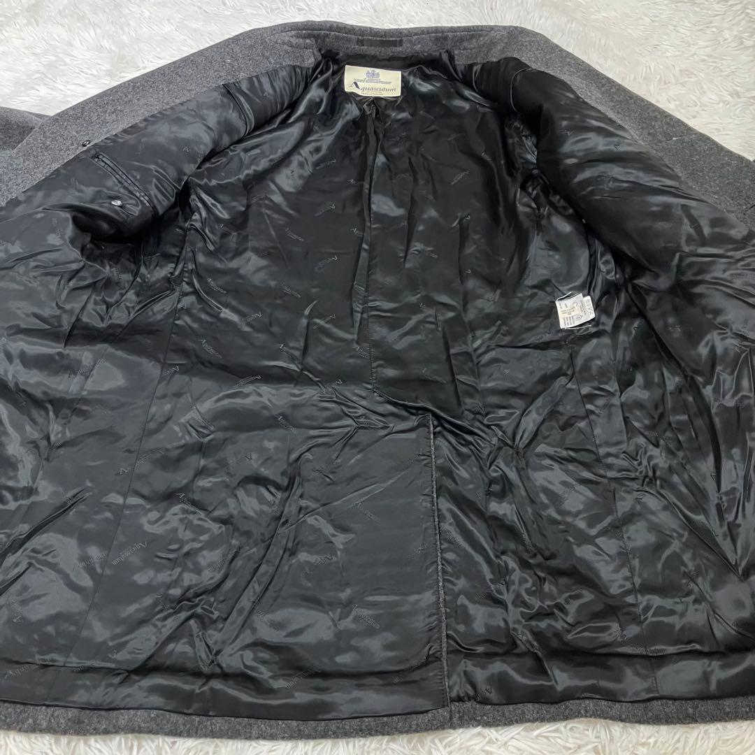 【美品】Aquascutum アクアスキュータム チェスターコートsizeＬ