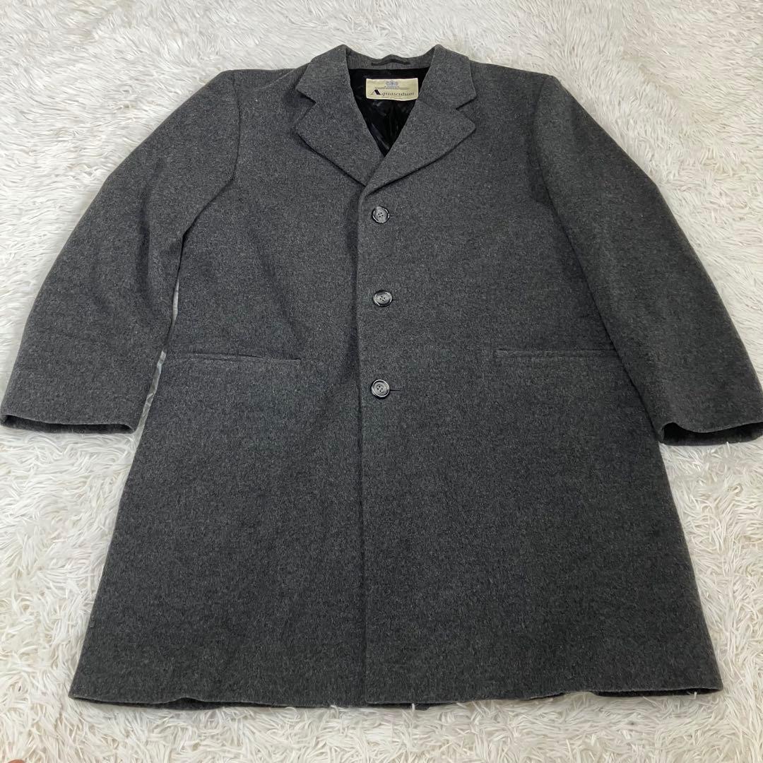 【美品】Aquascutum アクアスキュータム チェスターコートsizeＬ