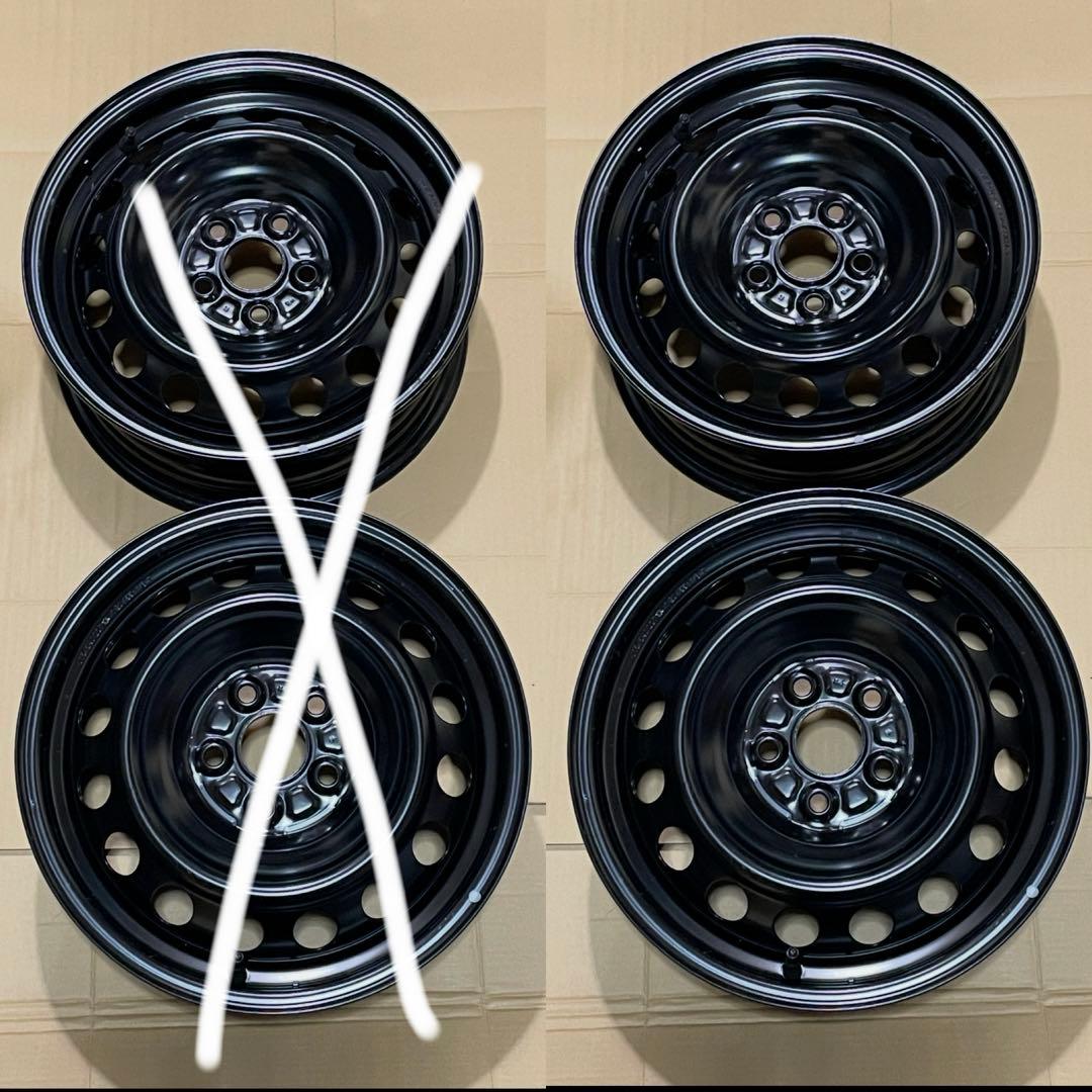 ②超メルカリ市期間中セール【送料込】シエンタ　納車外し　鉄ホイール　2本