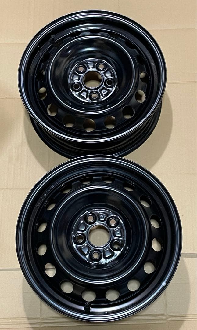 ②超メルカリ市期間中セール【送料込】シエンタ　納車外し　鉄ホイール　2本