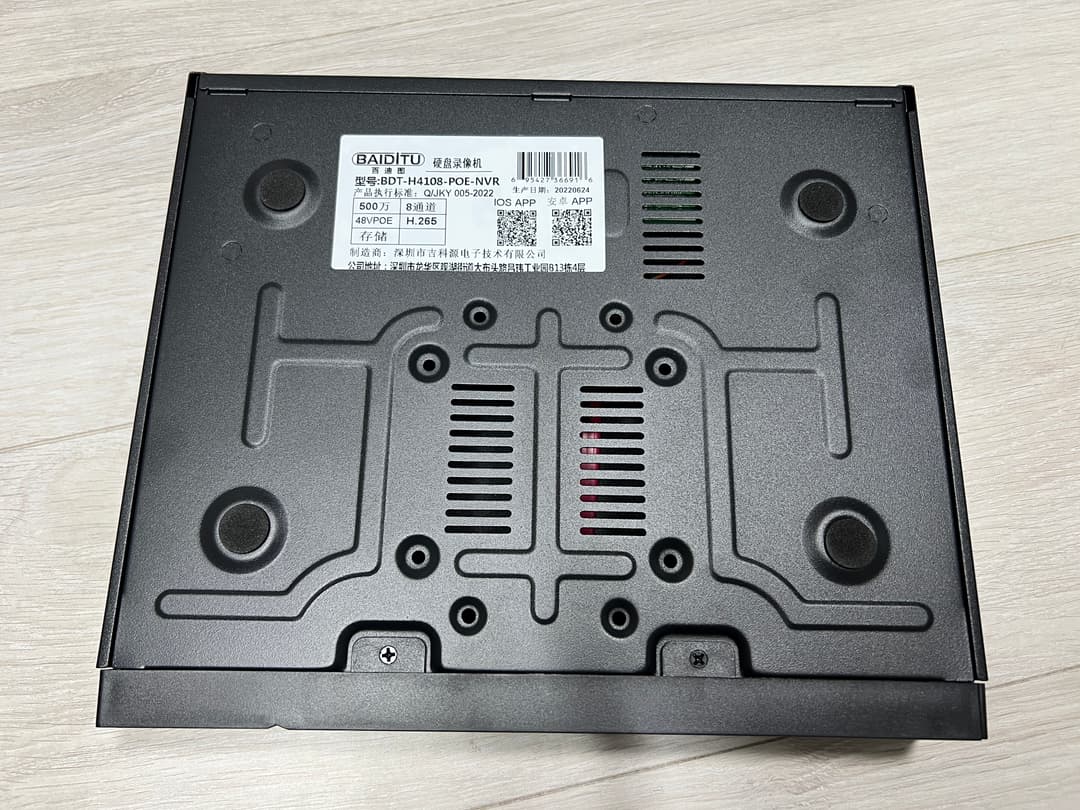 POE NVR 500万画素 8TB迄対応 48V給電「POE-NVR8.A」