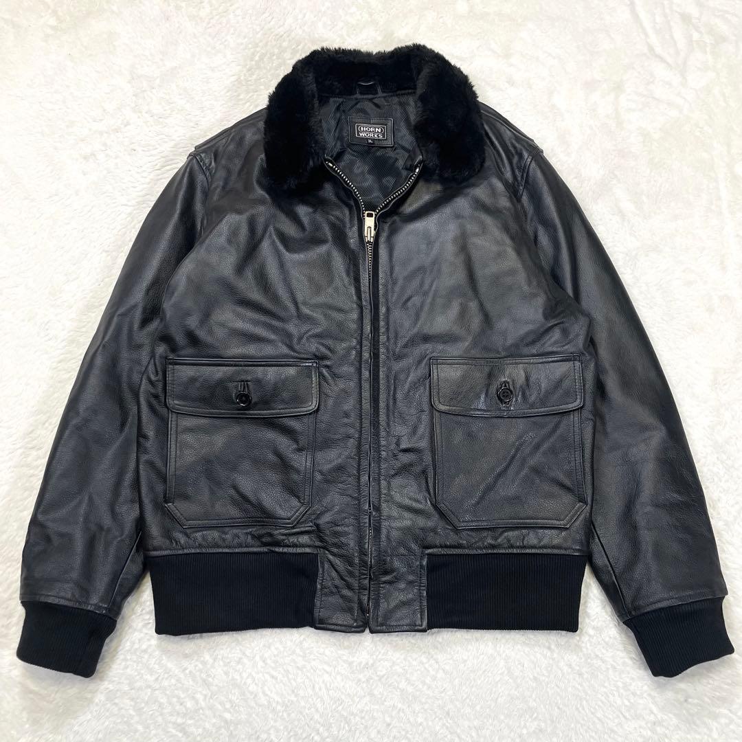 【美品/3L】 HORNWORKS フライトジャケット　G-1 A-2 ボンバー