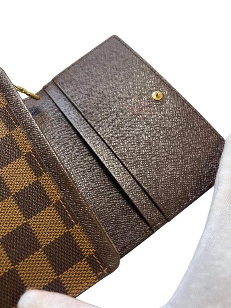 LOUIS VUITTON ダミエ ポルト 2つ折り財布 L字ファスナー