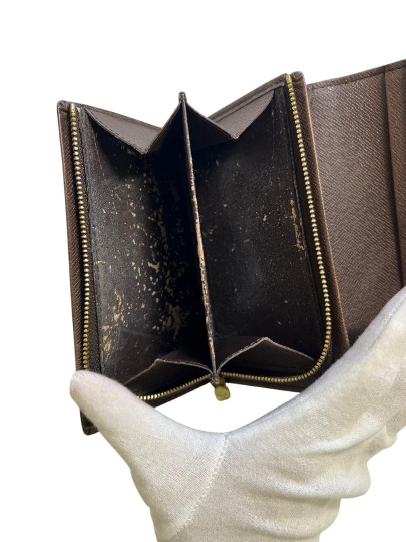 LOUIS VUITTON ダミエ ポルト 2つ折り財布 L字ファスナー