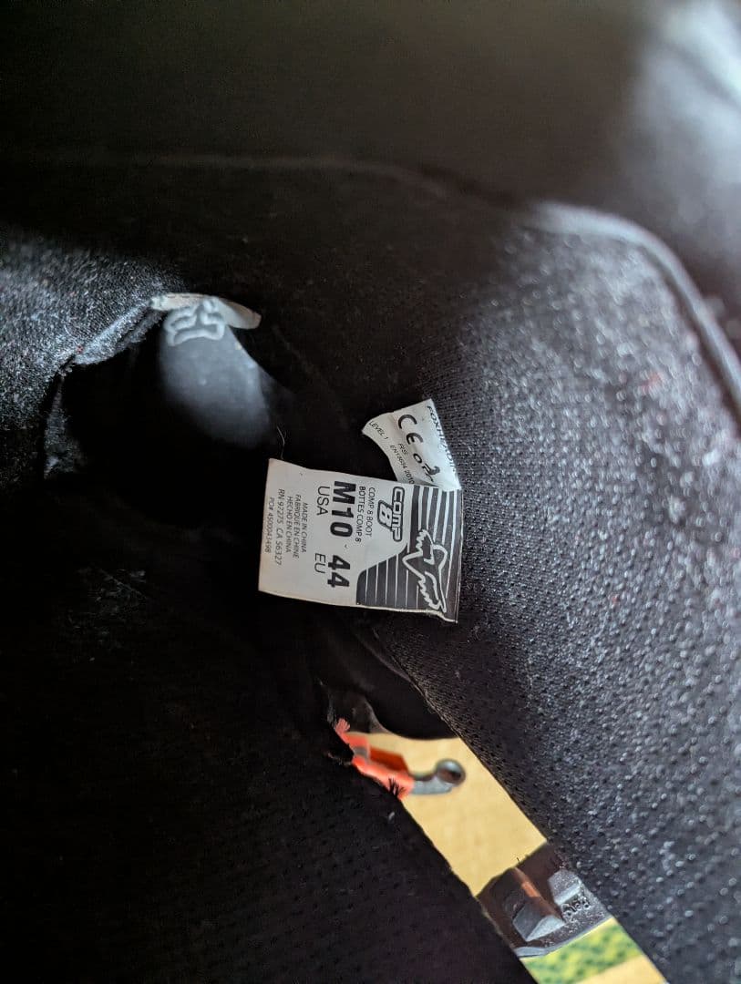 FOX（フォックス）comp8 オフロードブーツ　オレンジ　サイズ 28cm