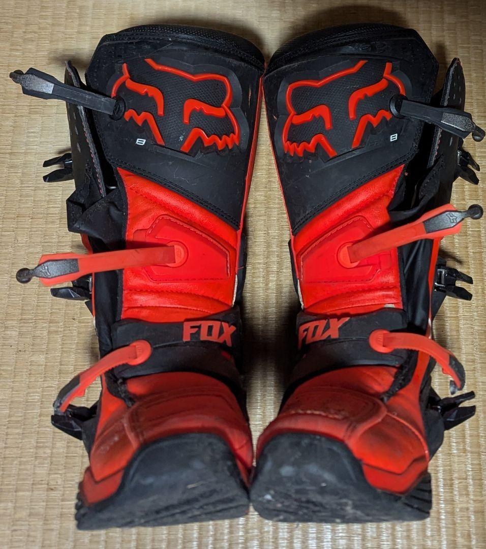 FOX（フォックス）comp8 オフロードブーツ　オレンジ　サイズ 28cm