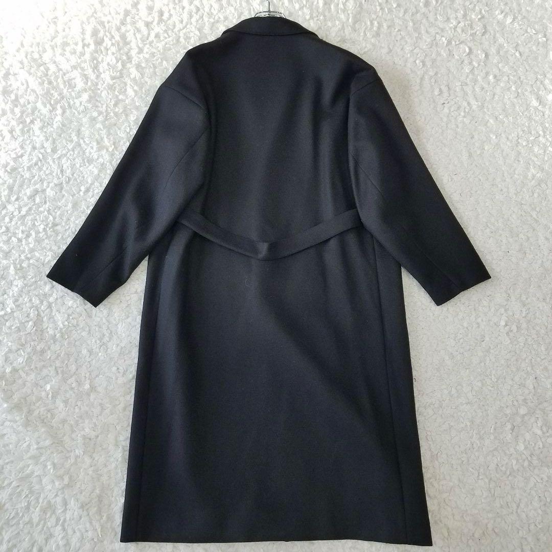 美品✨ハイク WOOL SHOP COAT ロングコート チェスター ブラック
