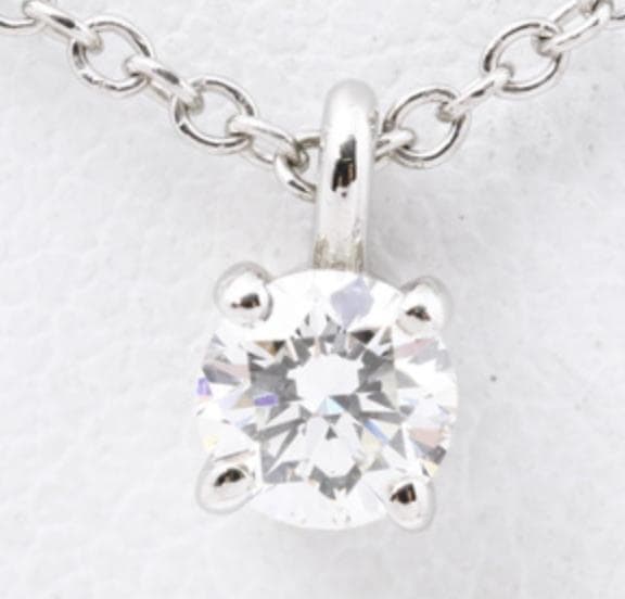 TIFFANY & Co. ソリティア ネックレス 新品同様 『評価A』ダイヤ